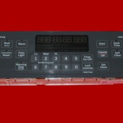Part # WB27X25361 | 164D8496G112 | GE Oven Control Board (overlay fair - Dark Gray)