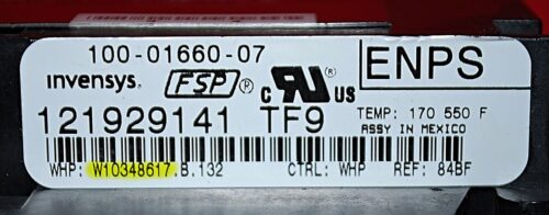 Part # W10813969 | W10348617 | Whirlpool Oven Control Board (overlay fair - Black)