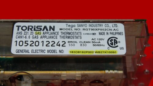 GE Gas Oven Control Board - 183D8192P002 | WB27K10091 (overlay fair - Bisque)