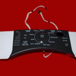 Part # 280086, 8559430 Kenmore Dryer User Interface And Control Panel Assembly (used, overlay good - Black/White)