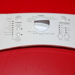 Part # WPW10215747, WPW10247234 Whirlpool Dryer Console And User Interface Board (used, overlay good - White)