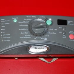Part # 8182710, WP8182717 Whirlpool Front Load Washer Control Panel And User Interface Board (used, Condition Fair - Dark Gray)