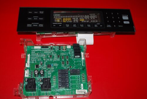 Part # WP9761566, 9761799, WPW101814738 Kitchen-Aid Oven Touch Pad And Control Boards (used, overlay good - Black)