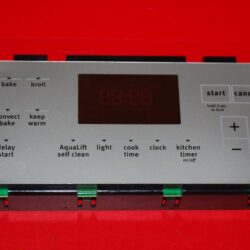 Part # W10655869 Maytag Oven Electronic Control Board (used, overlay good - Silver)