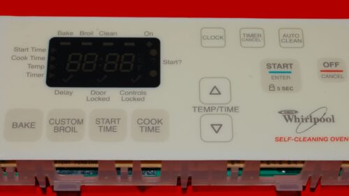 Whirlpool Oven Control Board 6610451 | 9760298 | OEM Used Tested (overlay fair - Yellow)