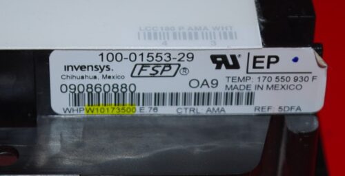 Part # WPW10476695 | W10173500 | Whirlpool Oven Control Board (overlay fair - White)