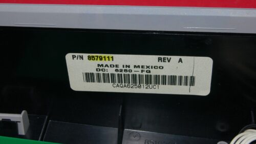 Part # 8579111 | 8559431 | Whirlpool Dryer Control Panel And User Interface Board (condition good - Gray)