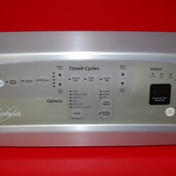 Part # WP3978825, 8566150 Whirlpool Dryer Console And Control Board (used, condition good - Pearl)