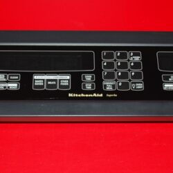 Part # 4452604, WP8302738, 8302311 Kitchen-Aid Oven Control Panel And Control Board (used, overlay good - Black)