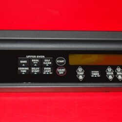 Part # WB36T10468 GE Oven Touch Panel (used, overlay good - Black)