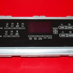 Part # W10321793, W10293868 Whirlpool Oven Touch Panel And Control Board (used, overlay fair - Black)