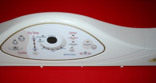 Part # 22004445 | 6 3719670 | 33003028 Maytag Dryer Console And Control Board (used, condition fair - Bisque)
