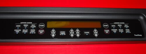 Part # WB36T10468 GE Oven Touch Panel (used, overlay good - Black)