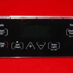 Part # 164D8450G001, WB27K10339 GE Gas Oven Electronic Control Board (used, overlay good - Black)