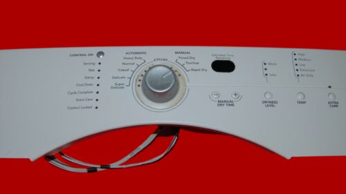 Maytag Dryer User Interface Board And Panel - W10100389 | WP8558455 (condition Fair - White)