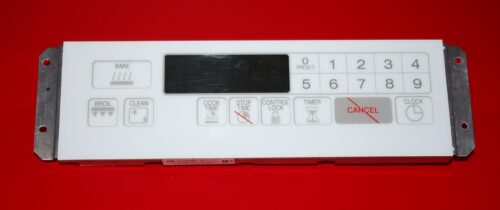 Part # 8507P121-60 Maytag Oven Electronic Control Board (used, overlay fair - White)