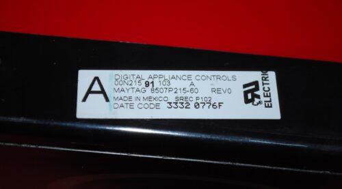 Part # 8507P215-60 Maytag Oven Electronic Control Board (used, overlay fair - Black)