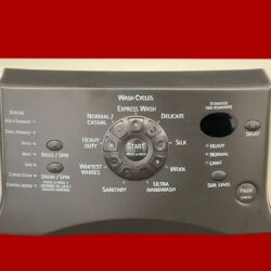 Part # 8181674 | WP8181699 | Kenmore Front Load Washer Interface Board And Panel (condition fair - Black/Bisque)