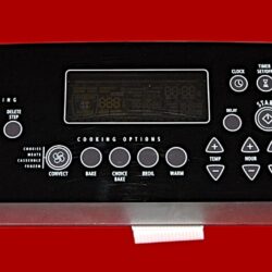 Part # 9763549 | 9763042 | Whirlpool Oven Switch Membrane and Control Board (overlay fair - Black)