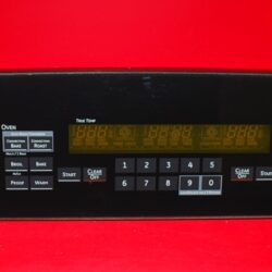 Part # WB36T11144, WB27T10905, 164D4778P023, WB27T10569 GE Oven Touch Panel And Control Board (used, overlay good - Black)
