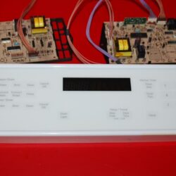 Part # 71001797, 8507P014-60, 209620, 209618 Jenn-Air Oven Control Panel And Boards (used, overlay good - White)