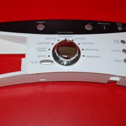 Part # WH42X10771, WH12X10468 GE Front Load Washer User Interface Board And Panel (used, condition fair - White)