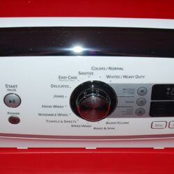 Part # WH46X10264, WH12X10507 GE Washer Control Panel And Control Board (used, condition good - White)