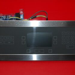 Part # W10401274, W10811884, W10292568, W10286791 Jenn-Air Oven Touch Panel And Control Board (used, overlay good - Stainless Steel/Gray)