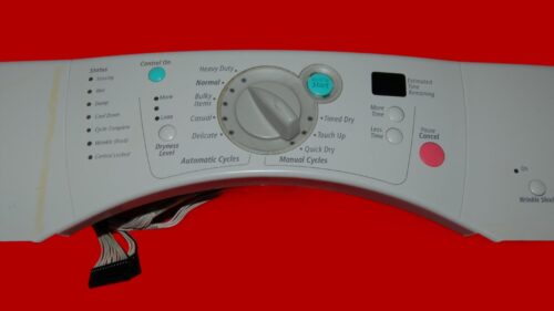 Whirlpool Dryer Panel and Control Board - 8558748 | 8559431 (condition fair - Light Gray)