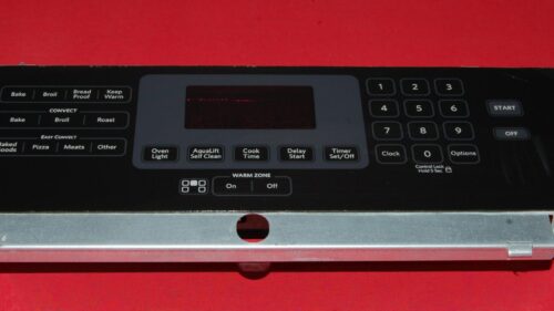 Whirlpool Oven Switch Membrane Touch Pad and Control Board W10324427 | W10340695 OEM Used Tested (used, overlay fair - Black)