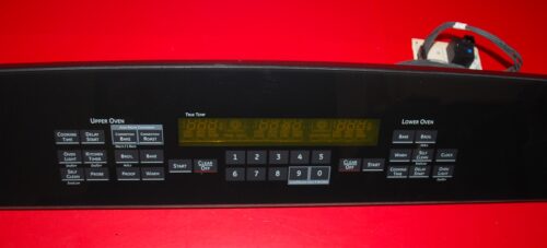 Part # WB36T11144, WB27T10905, 164D4778P023, WB27T10569 GE Oven Touch Panel And Control Board (used, overlay good - Black)