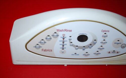 Part # 22003238, WP22004299, 22004299 - Maytag LED Washer Console And Control Board (used, overlay fair - White)