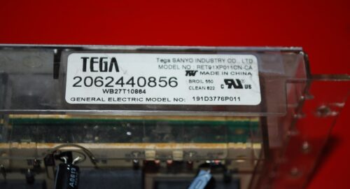 Part # WB27T10864, 191D3776P011 GE Oven Electronic Control Board (used, overlay poor - Yellow)