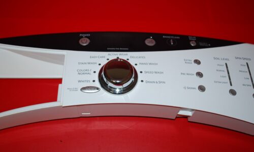 Part # WH42X10771, WH12X10468 GE Front Load Washer User Interface Board And Panel (used, condition fair - White)