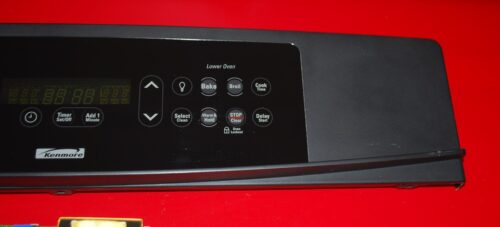 Part # 318274808, 316429703, 316429800 Kenmore Oven Control Panel And Board (used, overlay good - Black)