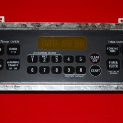 Part # 183D8083P002, WB27K10088 GE Gas Oven Electronic Control Board (used, overlay good - Black)