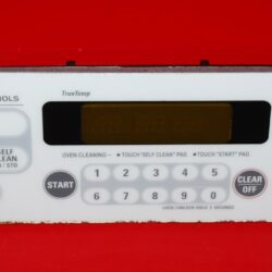 Part # WB27T10416, 191D3159P127 GE Oven Electronic Control Board (used, overlay fair -White)