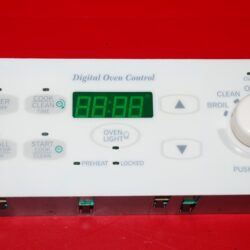 Part # 31-32088501-0, 77001219 Amana Oven Electronic Control Board (used, overlay good - Bisque)