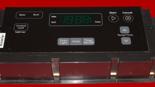 Whirlpool Oven Control Board W10887901 | W11122555 | OEM Used Tested (overlay fair - Black)