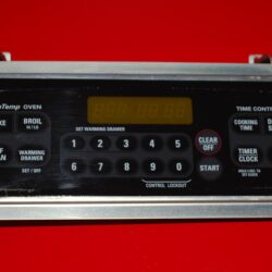 Part # 183D8083P009, WB27K10161 GE Gas Oven Electronic Control Board (used, overlay fair - Black)