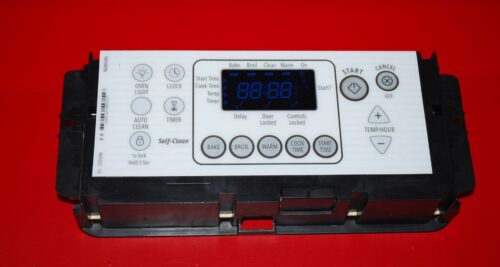 Part # W10114378 Whirlpool Oven Electronic Control Board (used, overlay good - White)