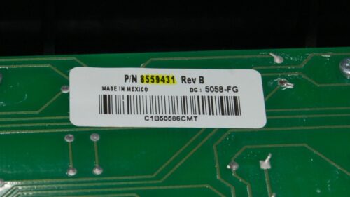 Whirlpool Dryer Panel and Control Board 8558748 | 8559431 | OEM Used Tested (condition fair - Light Gray)