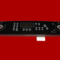Whirlpool Oven Glass Switch Membrane and Control Board 9763546 | 9763681 | OEM Used Tested (overlay good - Black)
