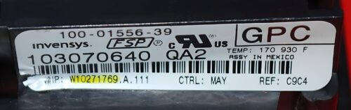 Part # WPW10271769 | W10271769 | Whirlpool Gas Oven Control Board (overlay good - Black)