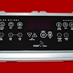 Part # W10224758 | W10157242 | Whirlpool Oven Switch Membrane and Control Board (overlay good - Black)