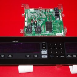 Part # WP8303882, W10118735, W10118734, W10119143 Kitchen-Aid Oven Touch Panel And Control Board (used, overlay good - Black)