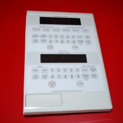 Part # WB36T10654, WB27T10461, WB27T10463 GE Microwave Oven Touch Pad And Control Board (used, overlay fair - White)