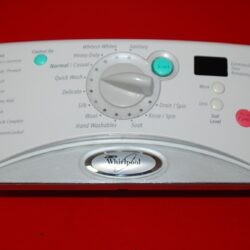 Part # 8182311, WP8181866, 8181866 Whirlpool Front Load Washer Control Panel And User Interface Board (used, condition good - Light Grey)