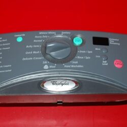 Part # 8182090 | WP8182056 | Whirlpool Front Load Washer Control Panel And User Interface Board (condition good - Dark Gray)