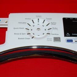 Part # WH42X20894, WH12X24234 GE Front Load Washer Control Panel And UI Board (used, condition fair- White)